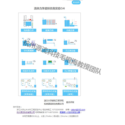 基于WEB的流体力学虚拟仿真实验平台（2系列整套9项）